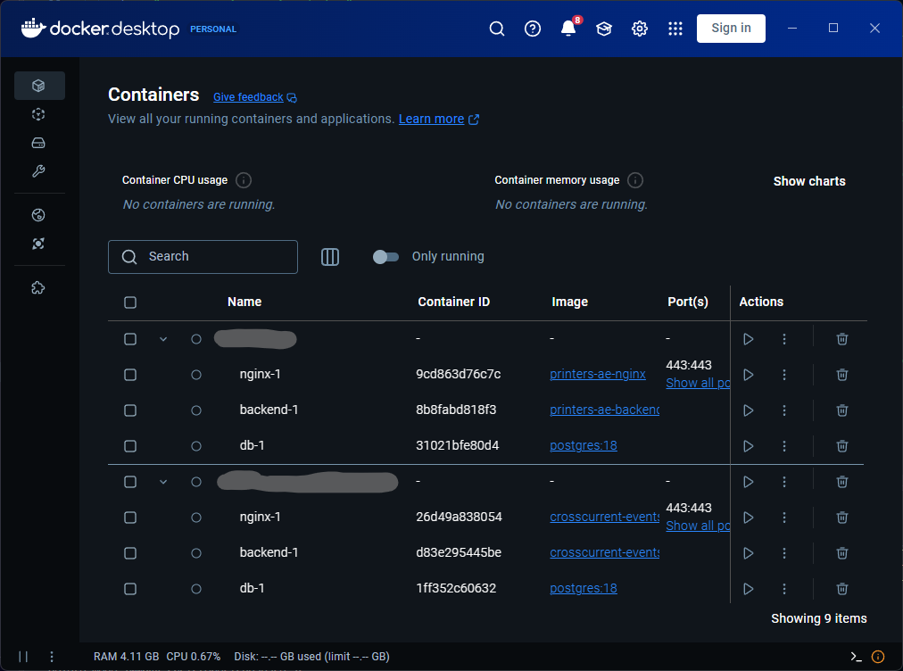 express + prisma + nginx + docker project preview