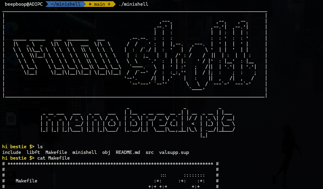 minishell project preview